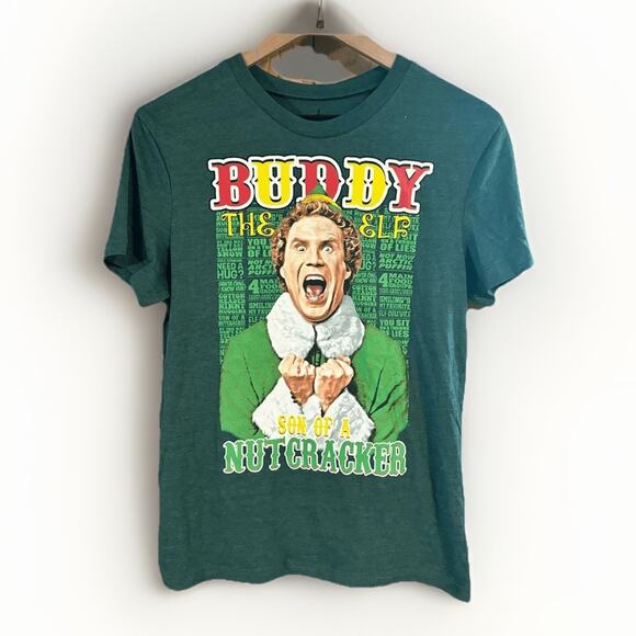 Elf Buddy the Elf Son of a Nutcracker Christmas T-Shirt Size Small - Picture 1 of 4